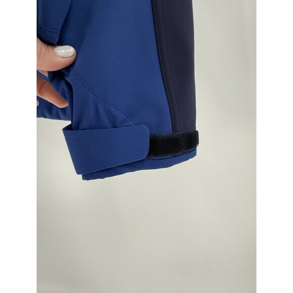 MARMOT Gravity Jacket Men's LARGE Blue Softshell Fleece Lined Full Zip Nylon EUC - Picture 5 of 15